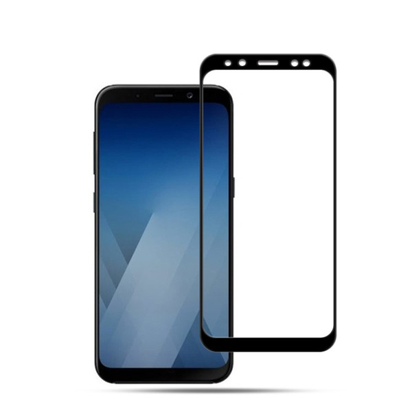 For Samsung A8 2018 2.5D front film tempered glass screen protector with silk printing and free shipping