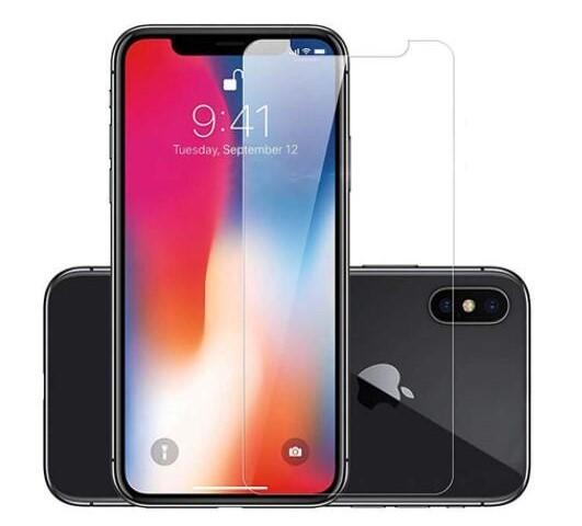 For Iphone Xs,Xs Max 5.8 and 6.5 inch 2.5D front film 9H transparent tempered glass screen protector free shipment