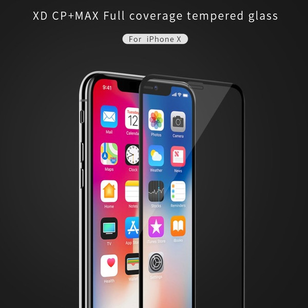 NILLKIN XD+ Full Screen Protector For iPhone X XR XS Max 8 8 Plus 3D Safety Protective Tempered Glass for iPhone XS Glass