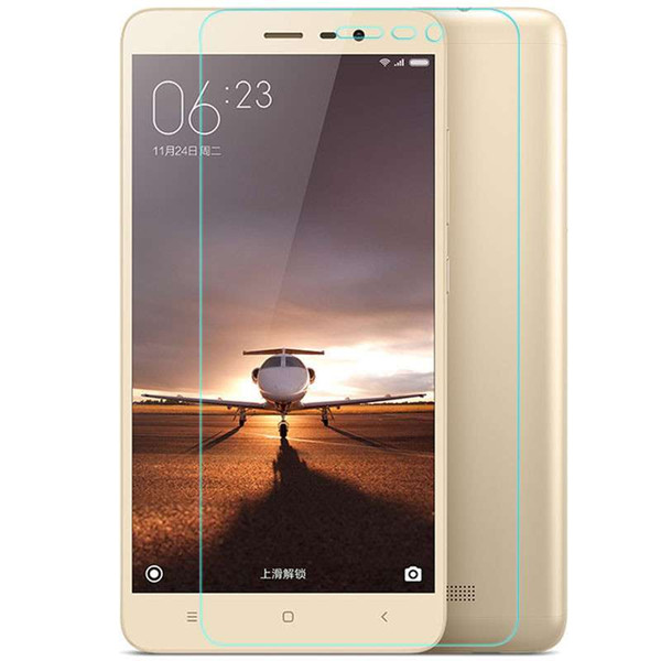 High Quality 2.5D 0.26mm Tempered Glass Screen Protector for Xiaomi Redmi Note 3 Note 2 with Retail Pack