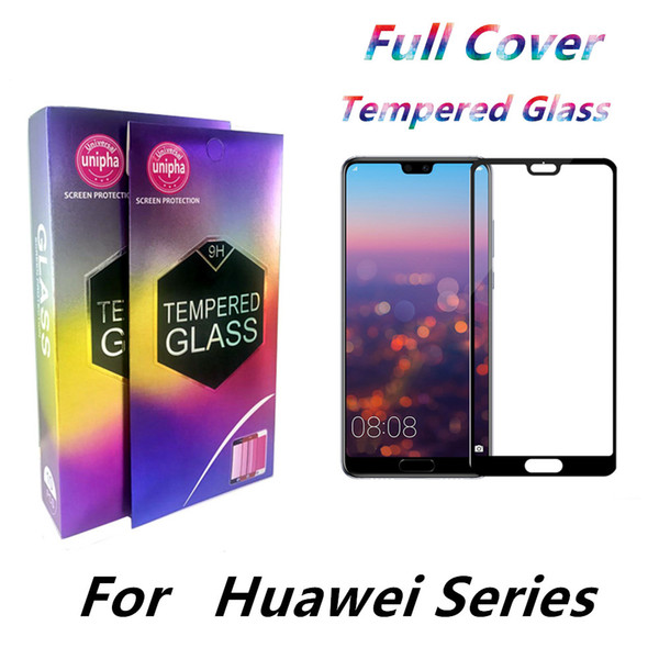 For Huawei Mate 10 Lite P20 Pro Honor 9 Lite P10 Plus P20 Lite Full Cover Tempered Glass Screen Protector With Retail Package