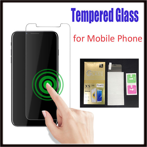 Clear 9H Premium Tempered Glass Screen 5D Film Protector For iPhone X 8 7 6s plus 0.26mm Screen Guard Free DHL