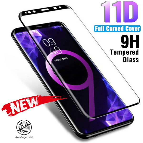 11D Full Curved Tempered Glass On For Samsung Galaxy S9 S8 Plus Note 8 9 Screen Protector For Samsung S7 S6 Edge Plus Glass Film