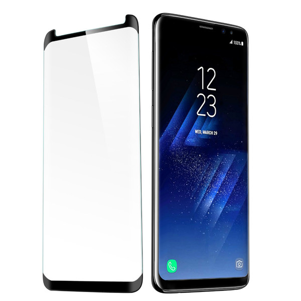 3D Curved Full Adhesive Glue Tempered Glass For Samsung Galaxy S9 Note 9 S9 plus S8 S8 plus Case Friendly