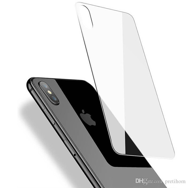 For iPhone XS MAX XR Back Tempered Glass Ultra Thin 0.3mm 9H Back Screen Protector for iPhone 5 6 7 8 plus XS MAX No package