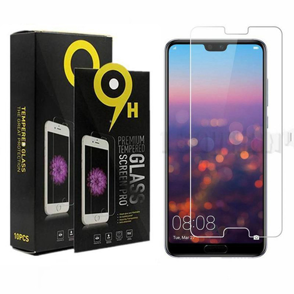 For HUAWEI P20 Tempered Glass Screen Protector honor V10 Protect Film For Huawei Mate10 9 HONOR9 Nova 3E P10 lite With Retail Package