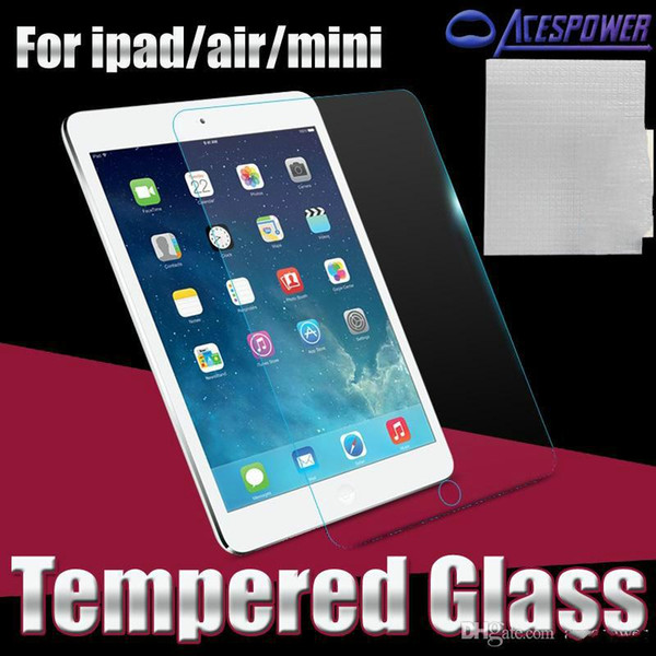 Tempered Glass 0.3MM Screen Protectors for Ipad Pro 12.9 inch 3 4 Air/Air 2 Mini 2/3/4 With Package