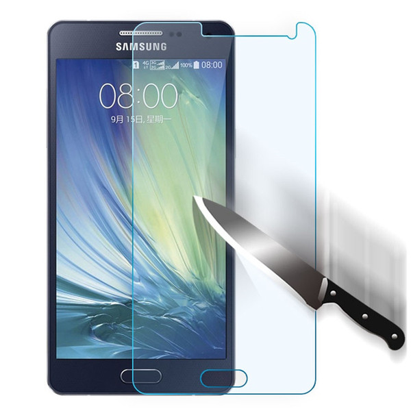 screen protector Film Tempered Glass 9H for galaxy S5 S6 S7 Note5 0.2MM Anti-shatter Anti-fingerprint no package 200pcs