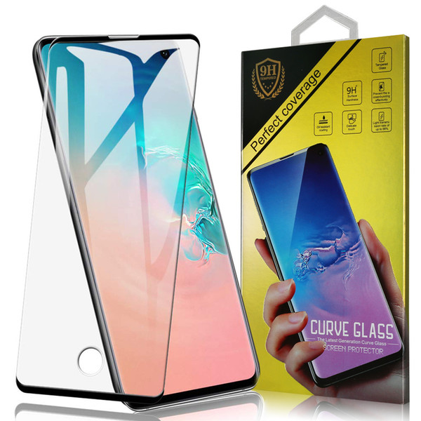 Case Friendly 3D Curved Tempered Glass For Samsung S8 S9 S10 Plus Note 10 Full Cover Screen Protector For Samsung S7 Edge Note 8 9 Film