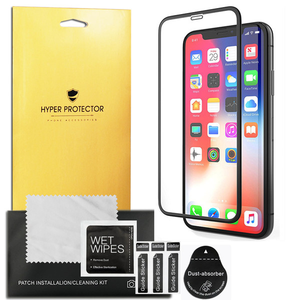 5D Full Cover Tempered Glass Screen Protector For iPhone 6 6S 7 8 Plus X XS MAX XR With Retail Package