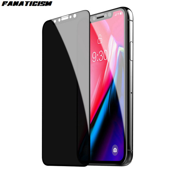 Black Private Screen Protector For iPhone 11 Pro XS MAX XR Antispy Tempered Glass For iPhone 6s 7 8 Plus Protective Glass