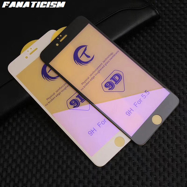 9D Anti-Blue Light Curved Full Cover Tempered Glass Screen Protector For iphone 11 Pro XR XS Max 6s 7 8 Plus Glass Film