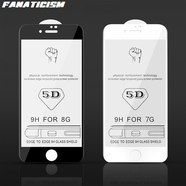 5D Full Cover Tempered Glass Screen Protector For iphone 11 Pro XR X XS Max 6s 7 8 Plus Tempered Glass Film