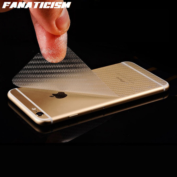 Fanaticism Plastic Carbon Fiber Stickers Protector Guard Back Film Screen Protector For iphone XR X XS Max 5s SE 6 7 8 Plus