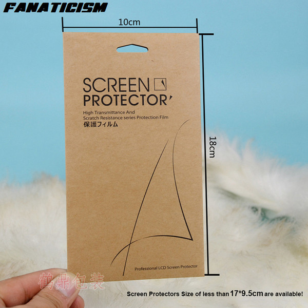 Universal Kraft Paper Retail Packaging For iphone XR X XS Max 6 7 8 Plus Film Tempered Glass Screen Protector Film Retail Box