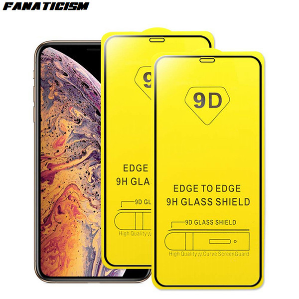 9D protective glass for iPhone 8 6splus glass on the for iphone 6s 7 plus tempered glass iphone XR Xs 11 Pro MAX