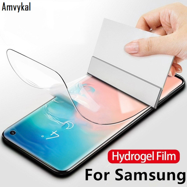 Front 3D Full Cover TPU Screen Protector For Samsung Galaxy S20 S9 S10 Plus M10 M20 M30s M40 Silicone Hydrogel Film Not Glass