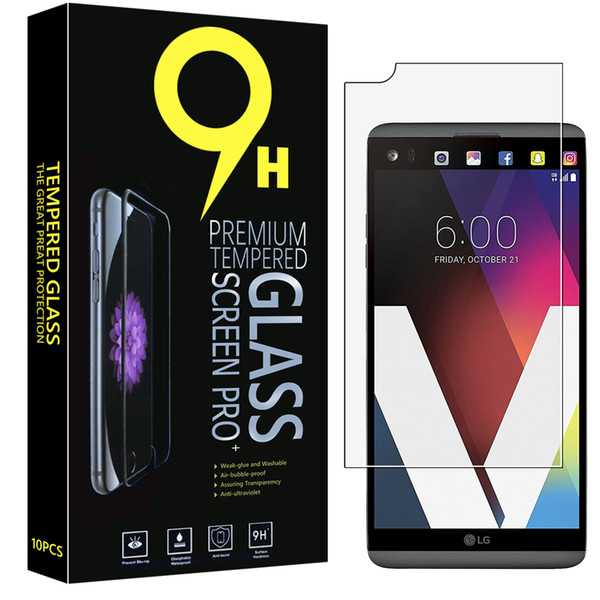 KAREEN Tempered Glass Screen Protector for LG V20, V30, V40, V50, K20 Plus, K30, K7, K10 (9H Hardness) mm with Retail Paper Box