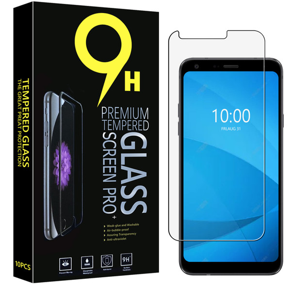 Tempered Glass Screen Protector for LG Q6, Q7, Q7 Plus, Q8, Q9, Stylo 3, Stylo 3 Plus(9H Hardness) with Retail Paper Box