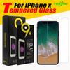 For iPhone X 8 8Plus Tempered Glass Screen Protector for Samsung S8 S9/S9+ S10 Note 9 clear film protection Without Pakcage