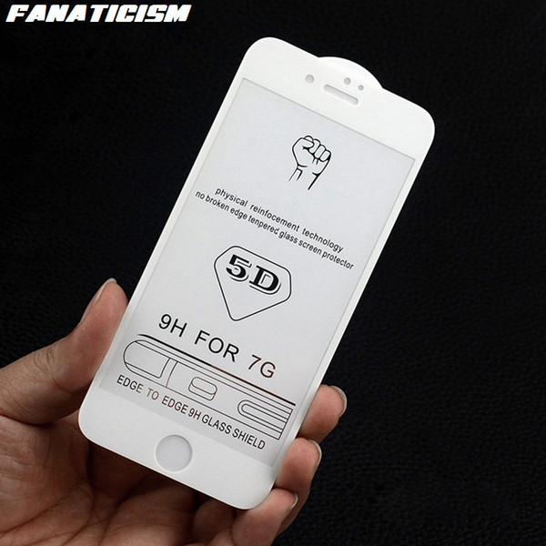 Fanaticism 5D Edge Full Cover Tempered Glass Screen Protector For iphone XR X XS Max 6s 7 8 Plus Tempered Glass Film