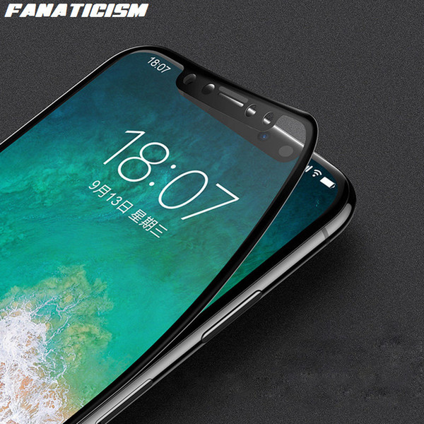 Fanaticism 3D Full Cover Tempered Glass Screen Protector For iphone XR X XS Max 6s 7 8 Plus Soft Edge Glass Film