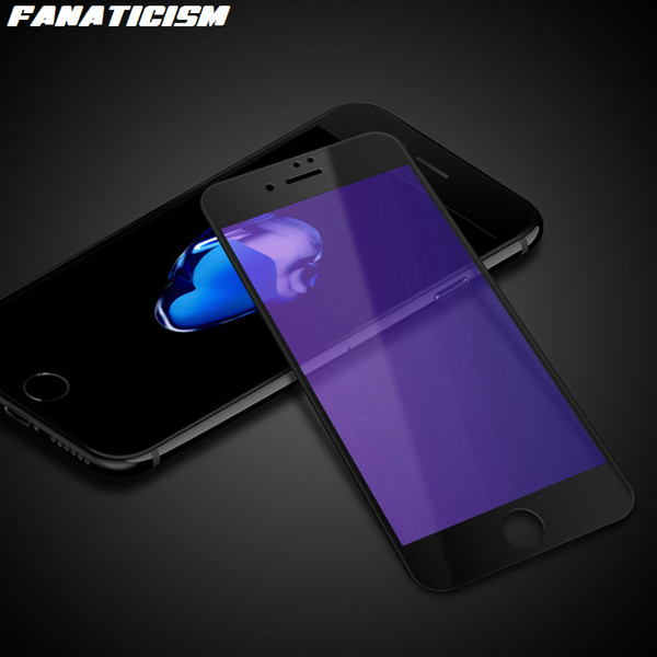 Fanaticism 3D Full Cover Soft Edge Tempered Glass Screen Protector For iphone XR X XS Max 6s 7 8 Plus Anti-Blue Glass