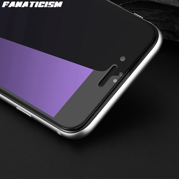 Fanaticism 3D Curved Full Cover Anti-Blue Soft Edge Tempered Glass Screen Protector For iphone X XR XS Max 6 7 8 Plus Glass