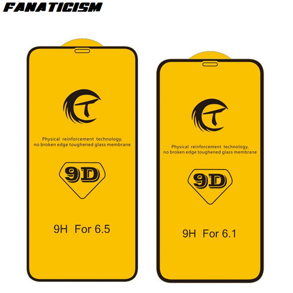 Fanaticism 9D Full Cover Screen Protector For iPhone 8 7 6s Plus Tempered Glass For Apple iPhone X XR XS Max Glass Film