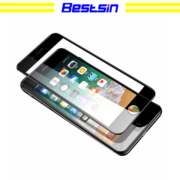 Bestsin For iphone X XS PLUS XR 9H scratch tempered glass full cover 5d cellphone screen protector 7 8 plus also in stock