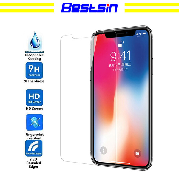 Bestsin For iPhone 7 Tempered Glass Screen Protector For Iphone 8 X J7 prime LG Aristo Film 0.33mm 2.5D 9H