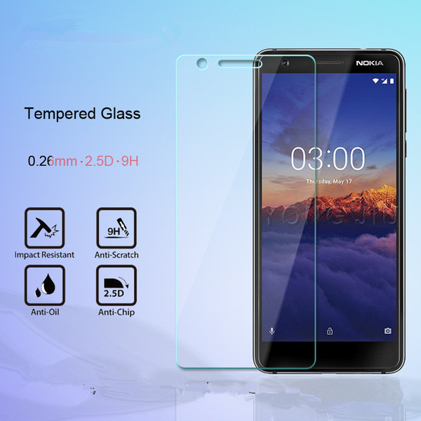 Premium 9H 0.3mm 2.5D Tempered Glass Screen For Nokia 7 X6 6.1 2.1 3.1 5.1 X5 7.1 8.1 Plus Protective Film