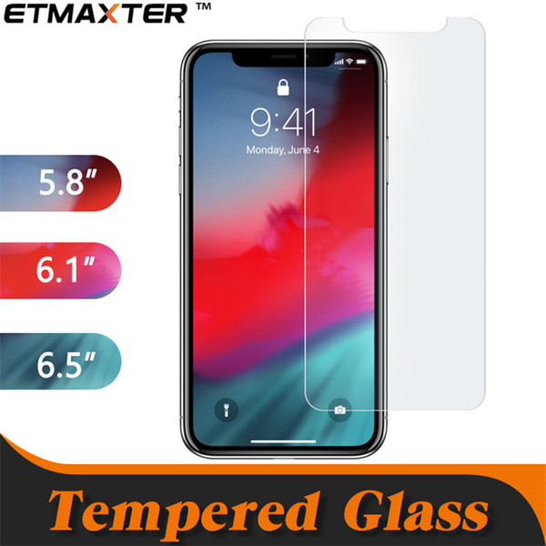 ETMAXTER for iPhone Xr Xs Xs Max Tempered Glass 0.26mm Screen Protector with retail package