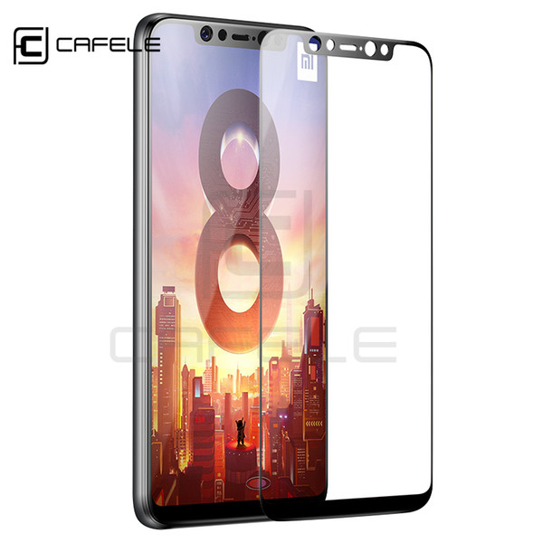 CAFELE Full Cover Tempered Glass for Xiaomi MI8 SE Screen Protector 4D Curved Edge HD Clear Protective Glass for MI 8 se Film