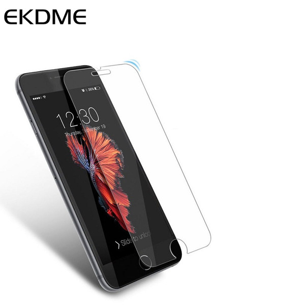 EKDME  Tempered Glass For 6 6S 7 8 Plus X Protective Glass For 5S 5 5C SE 4 4S High Quality Film