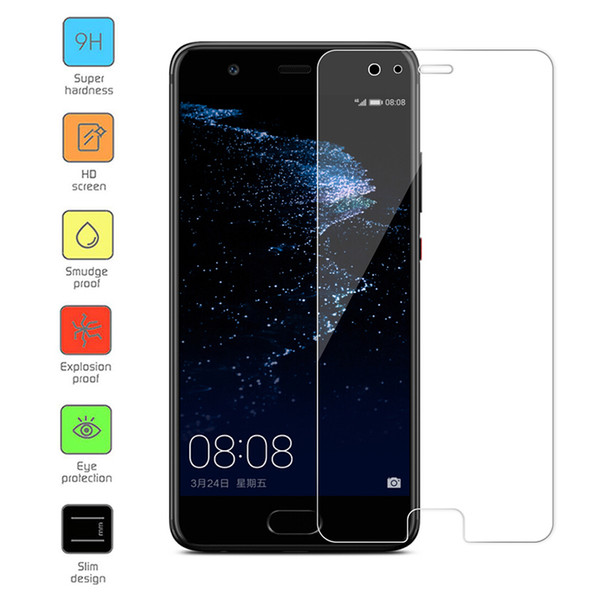 9H 2.5D protective Glass For Huawei P20 Pro Lite P9 P10 P20 Plus Screen Protector for Honor 8 9 5C Protective Front Film