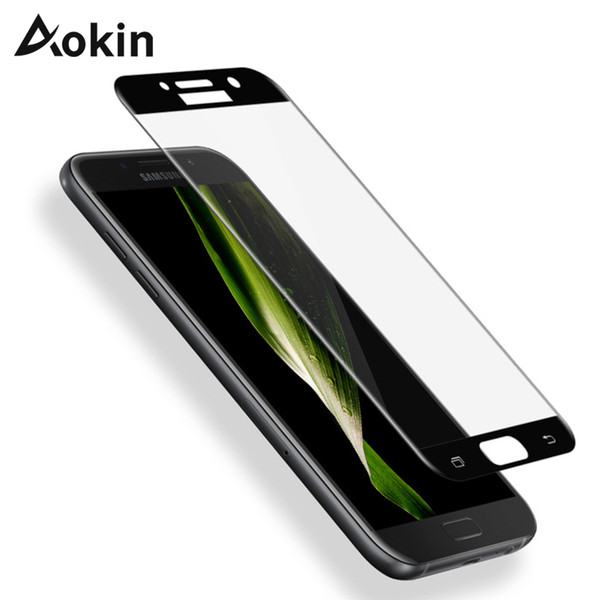 Aokin for Samsung J7 2017 Screen Protector 3D Full Cover Protective Glass for Samsung Galaxy A5 2017 Tempered Glass J5