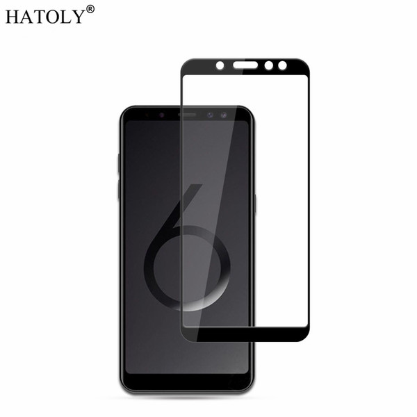 2PCS Tempered Glass For Samsung Galaxy A6 Plus 2018 Screen Protector A605 Full Cover for Galaxy A6 Plus 2018 3D Curved Edge Film