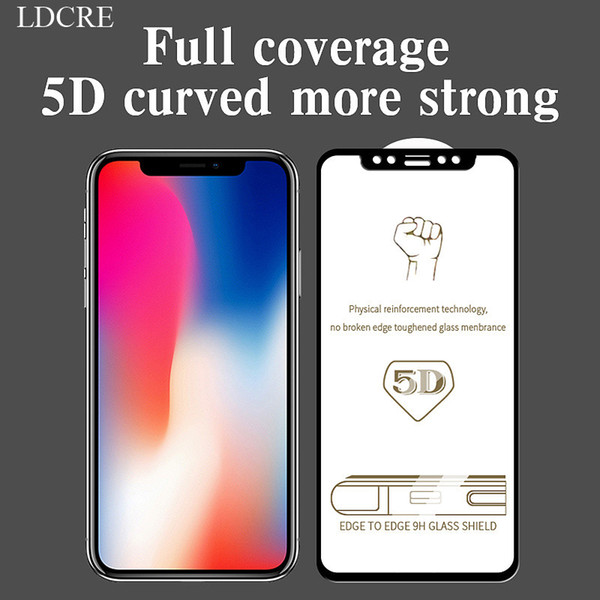 5D Full Cover Curved Edge Glass For Samsung Galaxy A6 Plus 2018 Tempered Glass For Galaxy A6 Plus Screen Protector Tempered Film