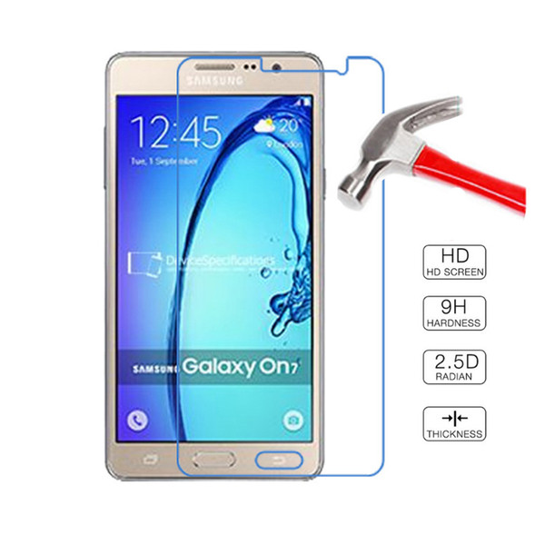 2PCS  Tempered Glass For Galaxy On7 Pro 2016 Screen Protector protective film For Glalaxy On7 Pro 2016