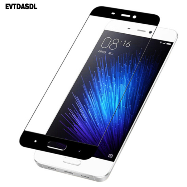 EVTDASDL Tempered Glass For Xiaomi Mi5 5C Screen Protector For Xiaomi Mi 5 Mi5C Full Coverage Cover Film Scratch Proof Ultrathin