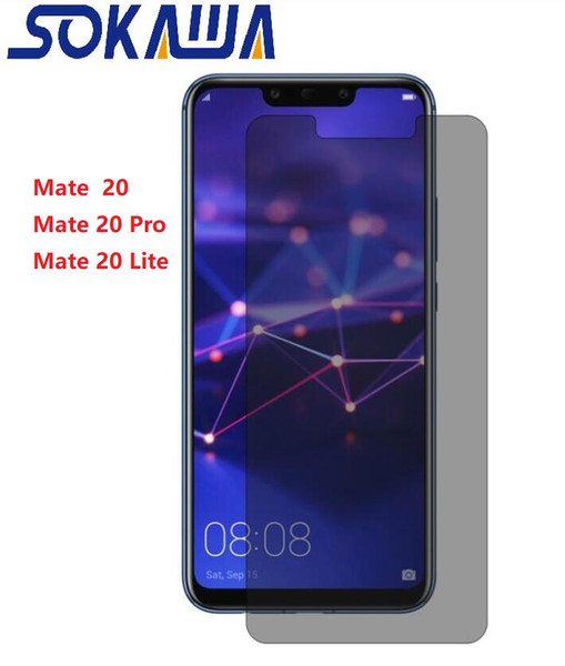 Anti Glare For Huawei Mate 20 Pro & Mate 20 Lite Privacy Tempered Glass Front Film Screen Protector