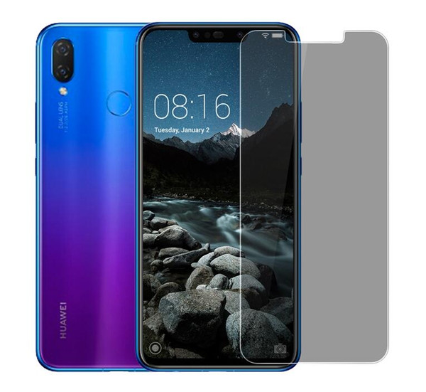 For Huawei Honor 8x & Y9 2019 Anti Glare Spy Tempered Glass Screen Protector Front Film Privacy For Huawei Nova 3 Nova 3i Anti Spy