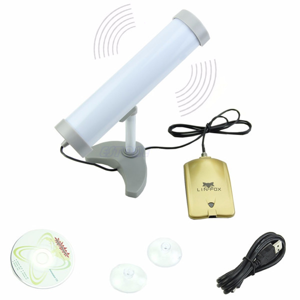 Wholesale-Long Range(3KM)High Power(5800MW)58DBI USB Wireless WiFi Adapter Antenna Applied