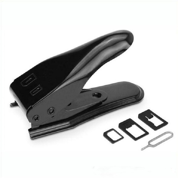 5 in 1 Dual Sim Cutter With Nano Micro Standard SIM Card Adapter For Smart Phone Cell Phone Samsung S5 S4