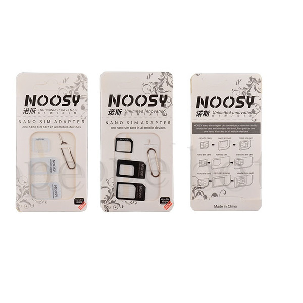 NOOSY Nano Sim Card Adapter Convertion Converter Nano Sim Adapter Micro sim Card For Iphone 7 8 X XS XR MAX All Mobile De
