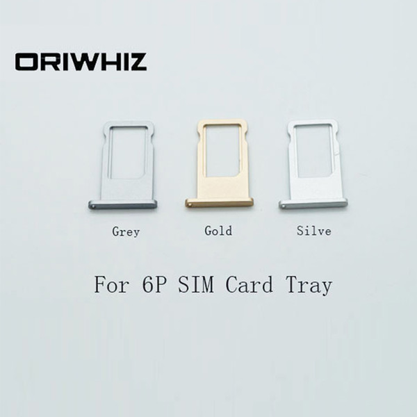 Real Photos High Quality SIM Card Tray for iPhone 6Plus 6 Plus Grey Gold Silver Color Available Mix Order Accept