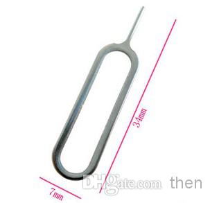 Metal SIM Card Pin SIM Tray Eject Pin Key for iPhone 5/5S, 4/4S/4GS, 3/3GS 6G 6Plus 5000pcs Factory Price