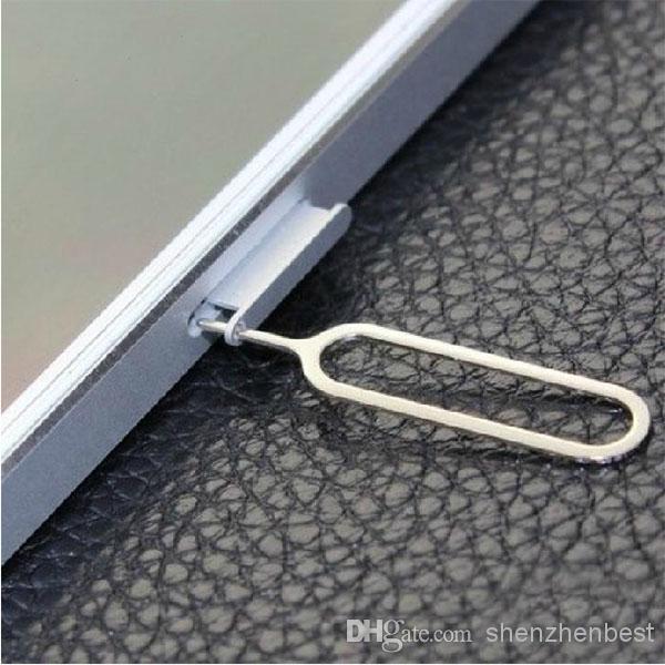 New Sim Card Needle For Apple IPhone 5 4 /4S 3GS IPad 2 Cell Phone Tool Tray Holder Eject Pin metal