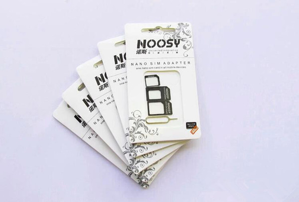 NOOSY Nano Sim Adapter & Micro & Standard Sim Card Convertion Converter Nano Sim Adapter Micro Card For Iphone 6 Plus All Mobile phone